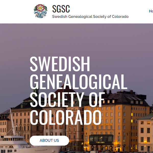 Swedish Organization in Colorado - Swedish Genealogical Society of Colorado